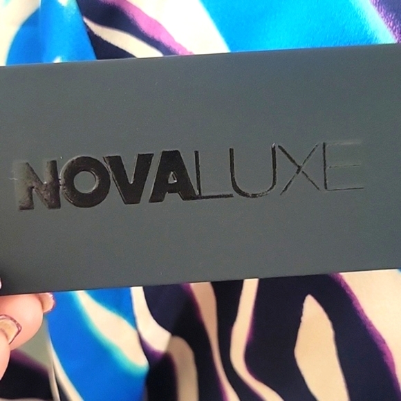 Fashion Nova Amy Maxi Blue, Black & Tan  Dress, Size: XS, NWT - Picture 9 of 10